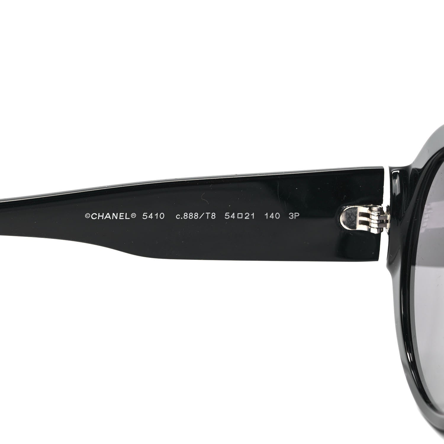 Chanel Acetate Polarized Round Sunglasses 5410 Black 6 of 8