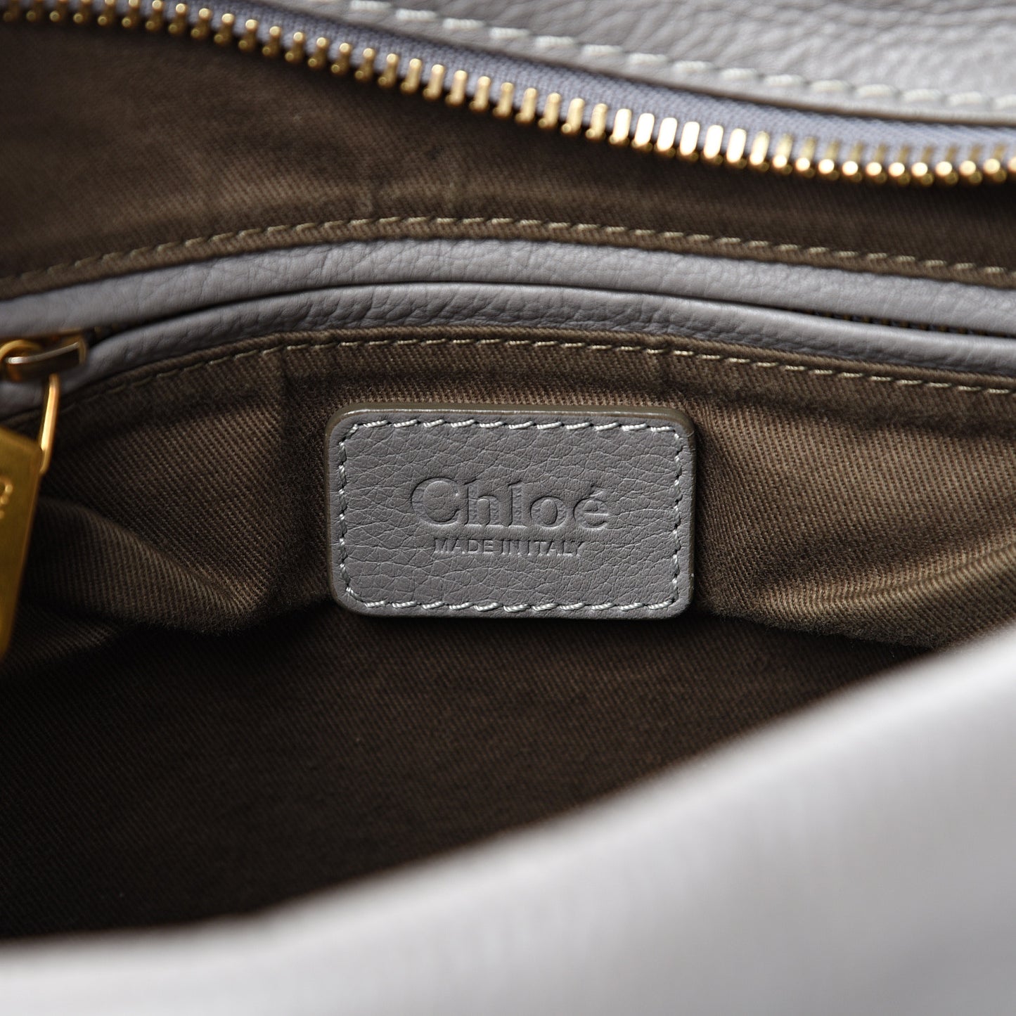 Calfskin Large Marcie Satchel Cashmere Grey