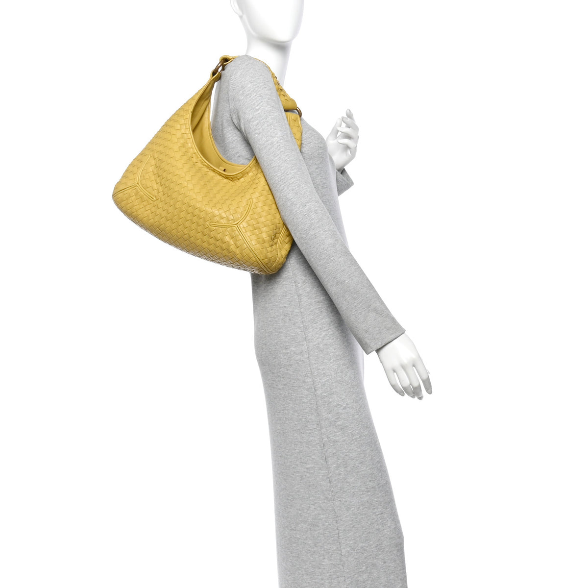 Bottega Veneta Nappa Intrecciato New Ball Hobo Moutarde 2 of 13