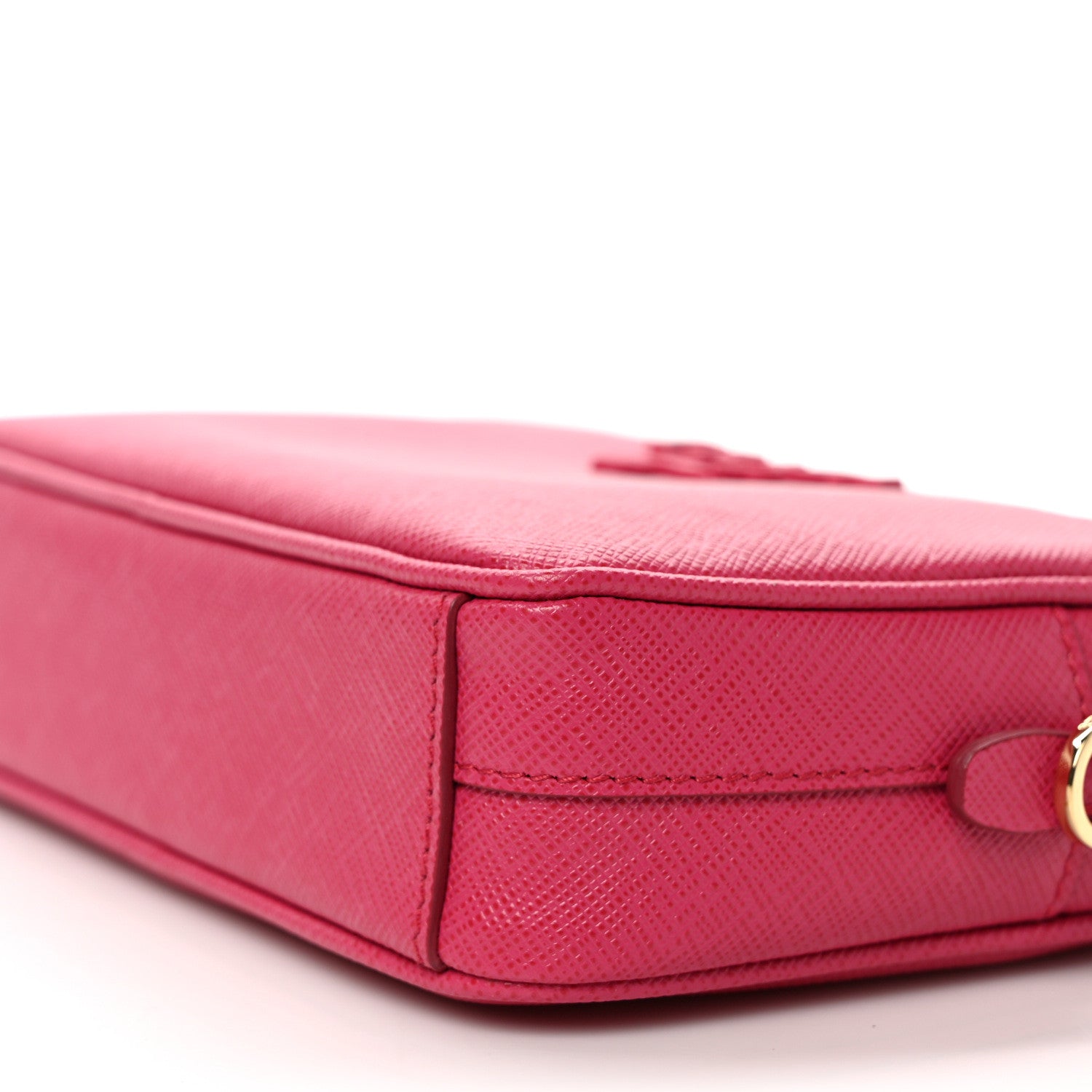 Prada Saffiano Lux Small Camera Crossbody Bag Magenta 8 of 9