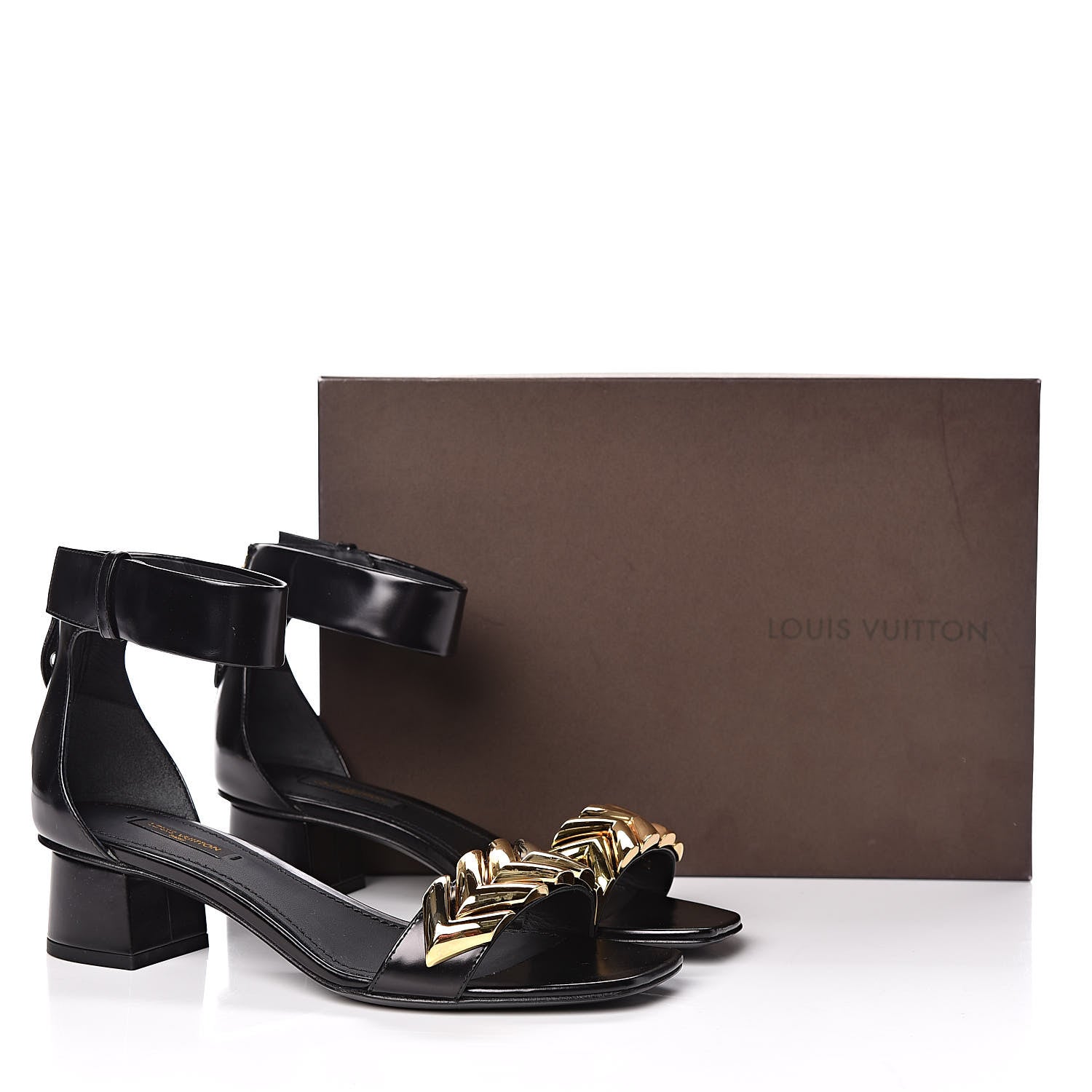 Louis Vuitton Calfskin Westbound Sandal 37 Black 8 of 8