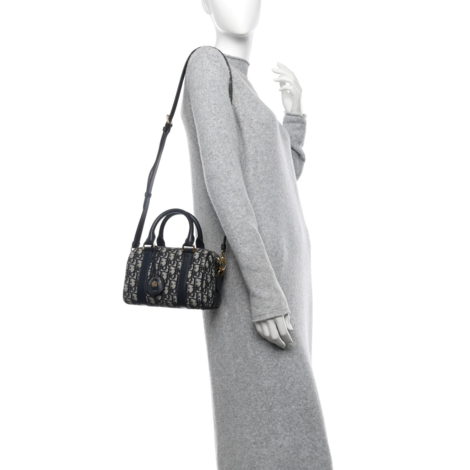 Christian Dior Oblique Groove 20 Bag Blue 2 of 10