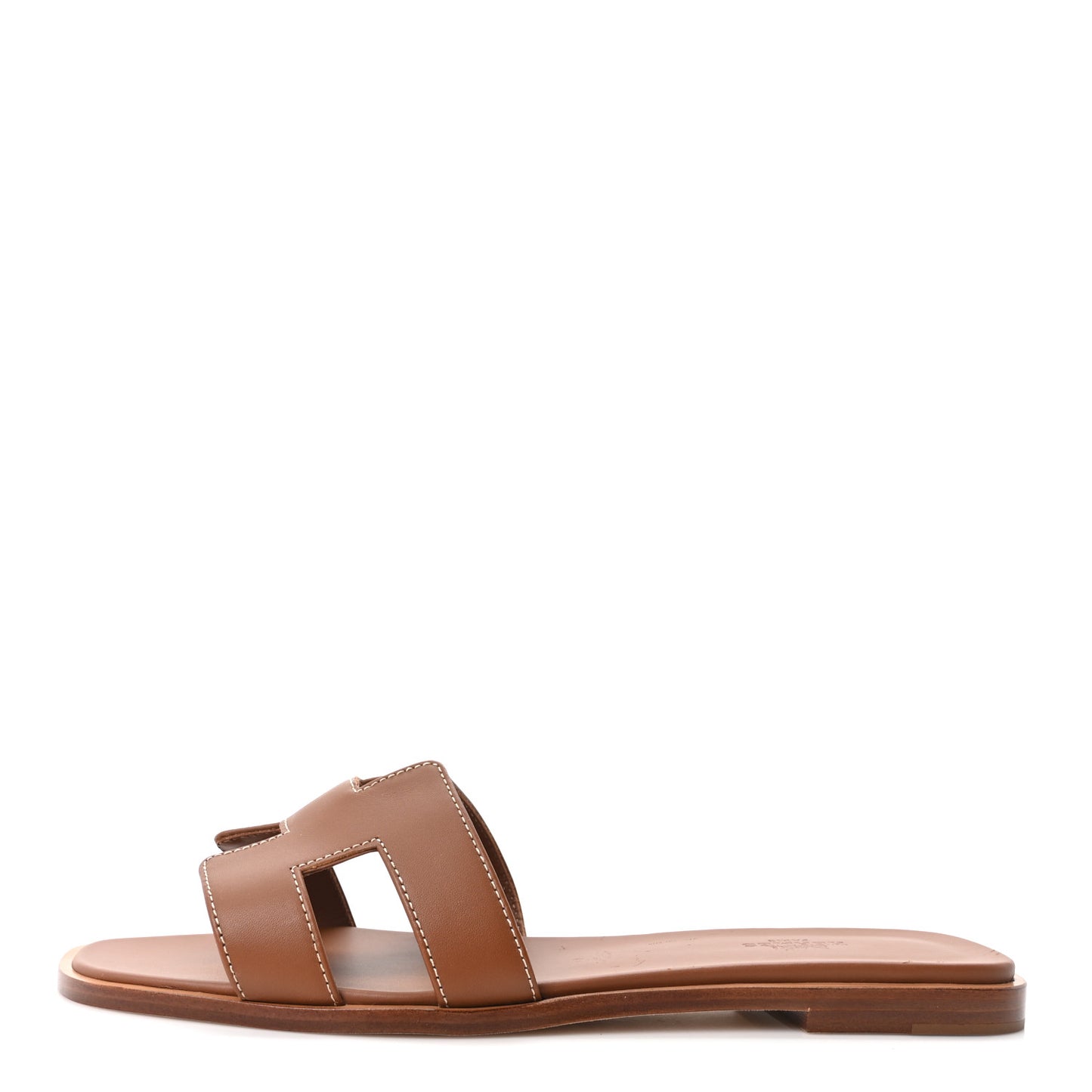 Box Calfskin Oran Sandals 40.5 Gold