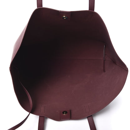 Saint Laurent Calfskin Large Shopping Tote Dark Red 4 of 10