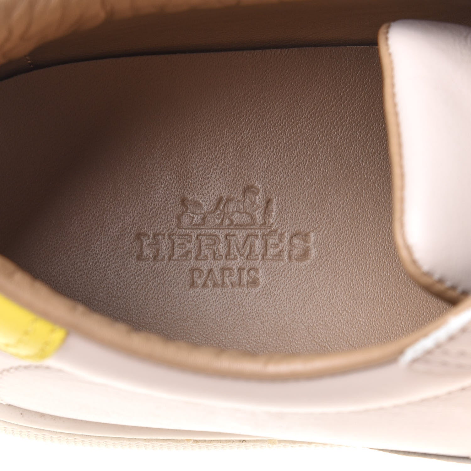 Hermes Calfskin Pegase Pop Quicker Sneakers 37 Beige Multicolor 9 of 12