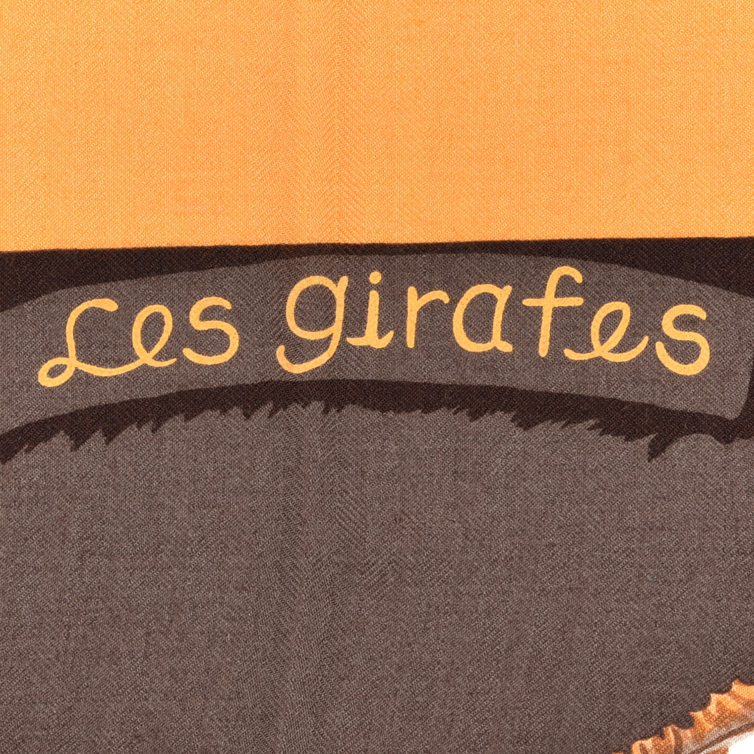 Hermes Cashmere Silk Les Girafes Shawl 140 4 of 6