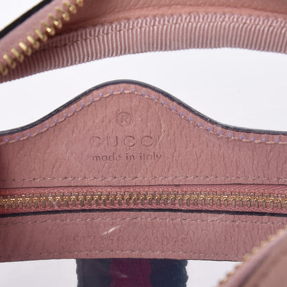 Gucci Vinyl Web Mini Ophidia Transparent Shoulder Bag Perfect Pink 7 of 10