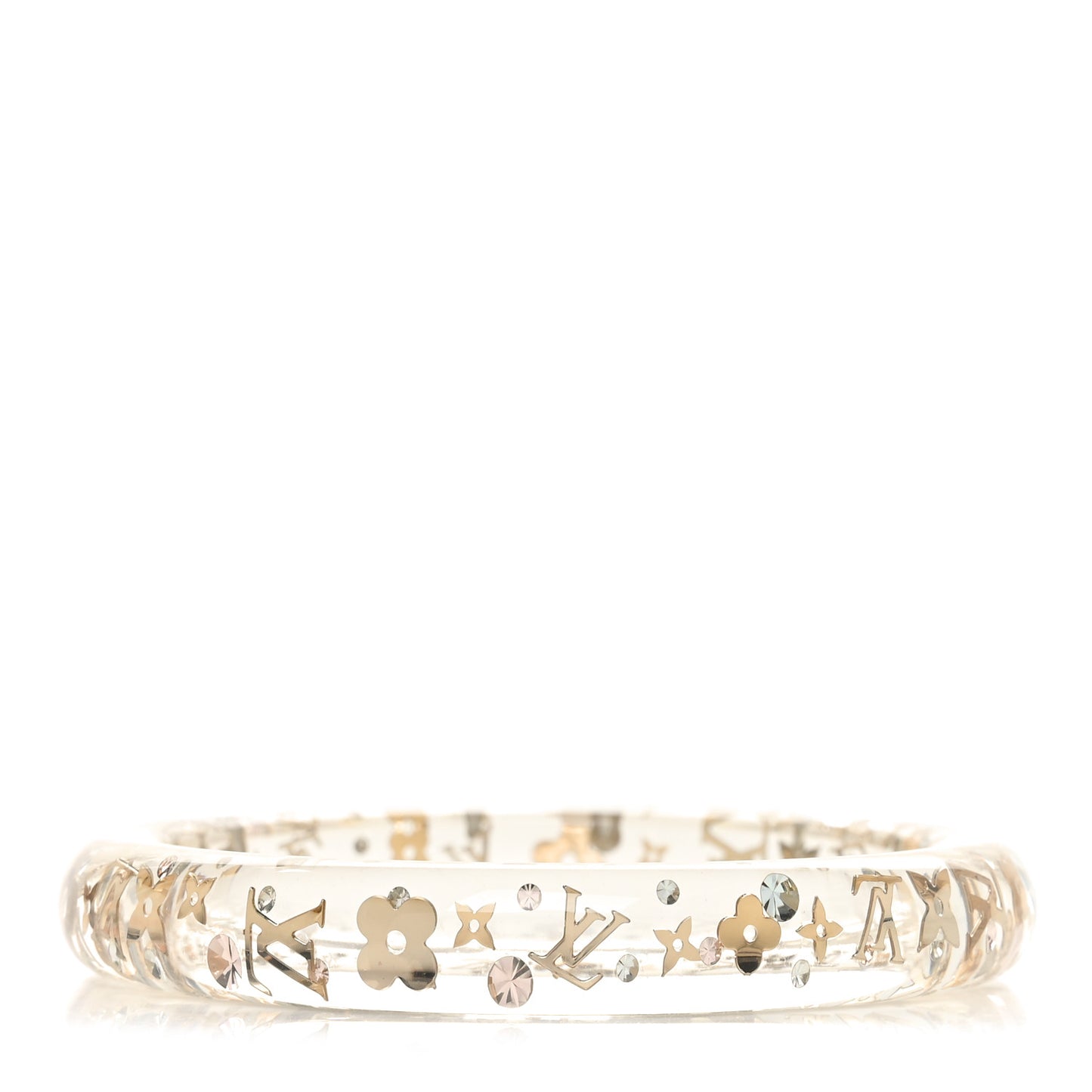 Resin Swarovski Small Inclusion Bracelet PM Transparent