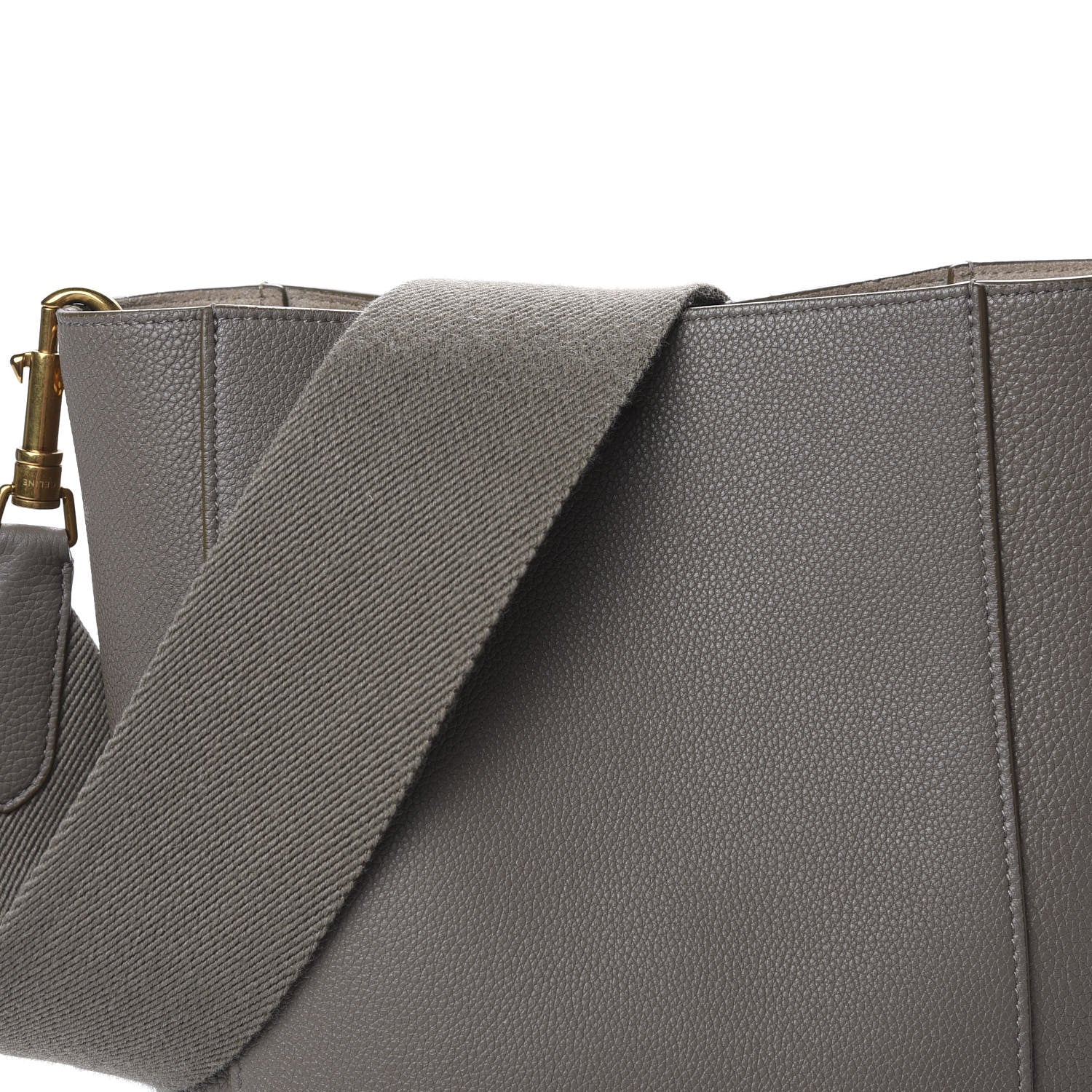 Celine Soft Grained Calfskin Small Sangle Bucket Bag Taupe 13 of 13