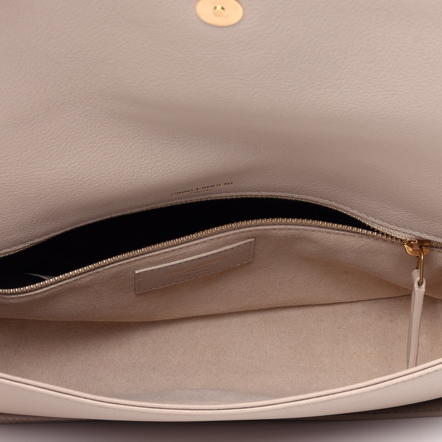 Saint Laurent Calfskin Medium Monogram Kate 99 Oat 6 of 11