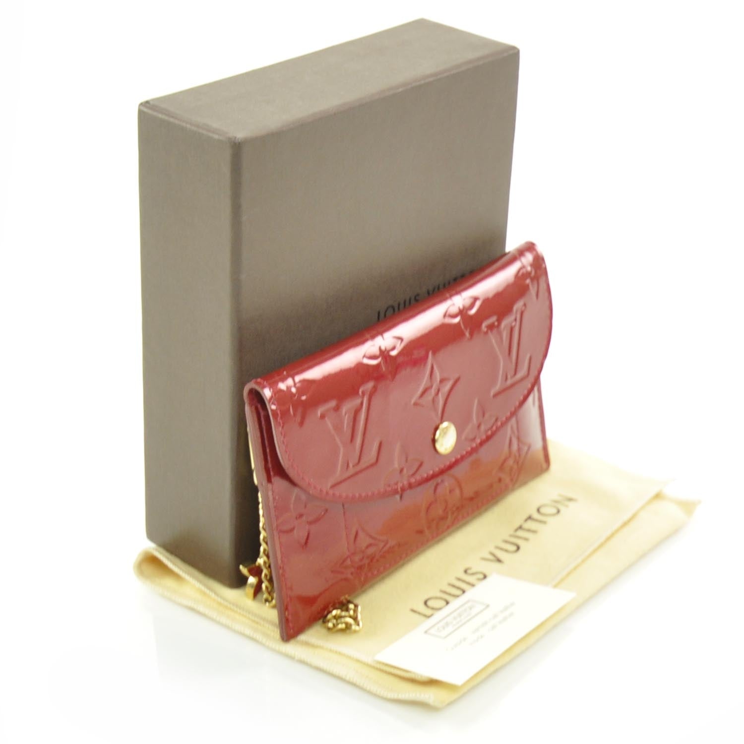 Louis Vuitton Vernis Envelope Pomme D'Amour 3 of 8