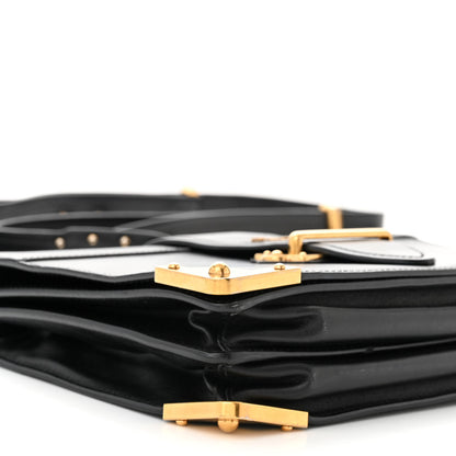 Prada City Calf Saffiano Large Cahier Bag Black 9 of 10