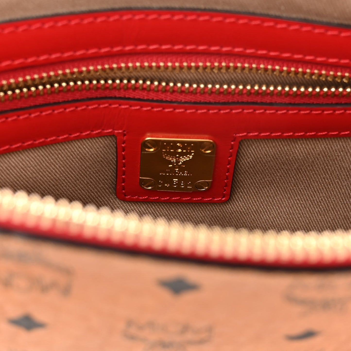 Visetos Original Medium Pouch Cognac Red