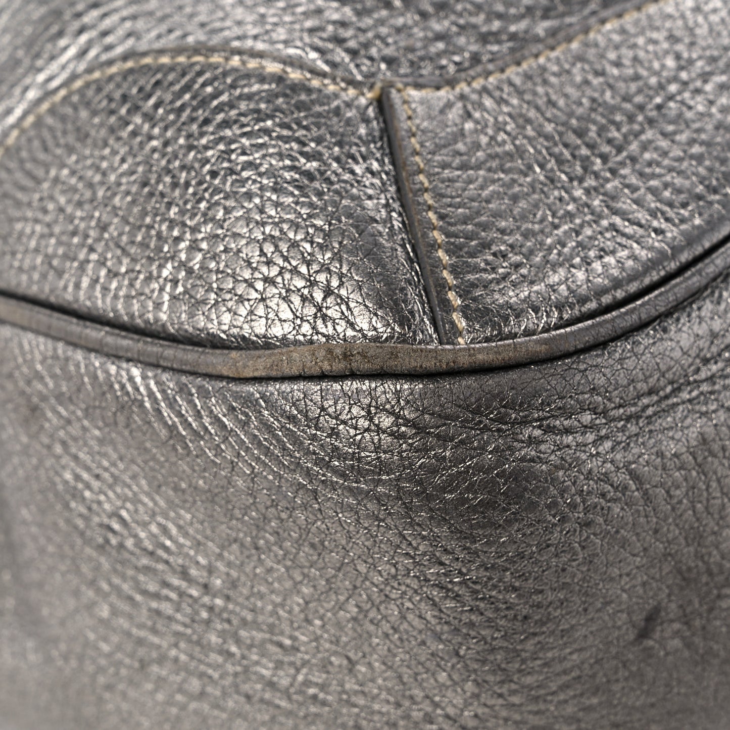 Metallic Vitello Daino Tote