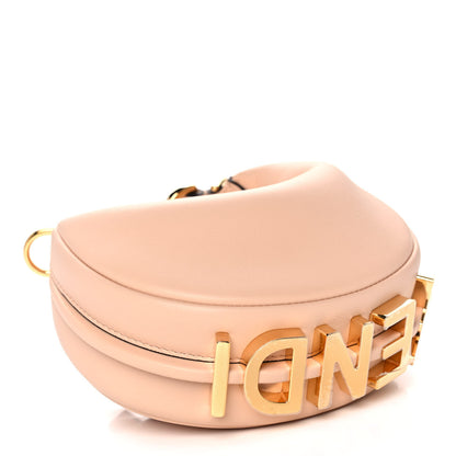 Fendi Vitello Grace Matte Nano Fendigraphy Hobo Charm Light Rose 5 of 13