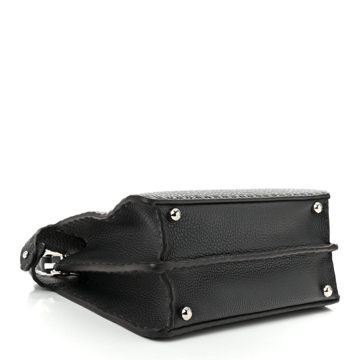 Cuoio Romano Selleria Chamois Small Peekaboo I SEE U Satchel Asfalto Camelia