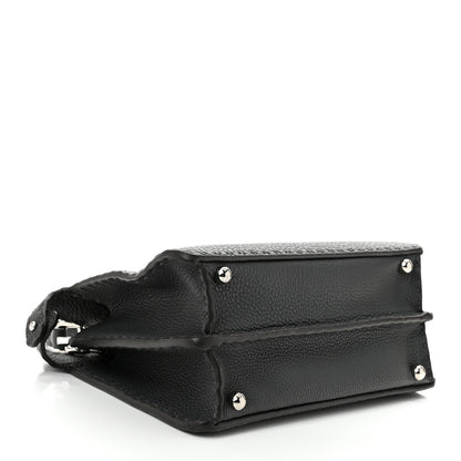 Fendi Cuoio Romano Selleria Chamois Small Peekaboo I SEE U Satchel Asfalto Camelia 4 of 10