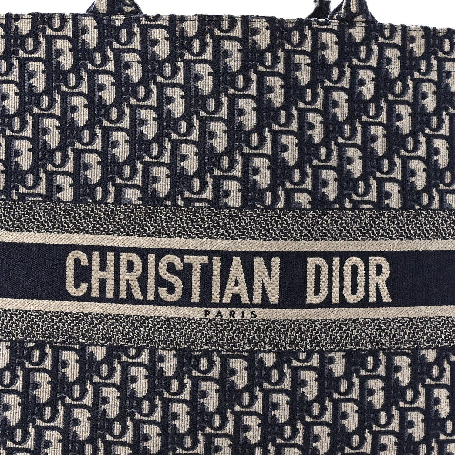 Christian Dior Oblique Large Book Tote Blue Multicolor 8 of 10