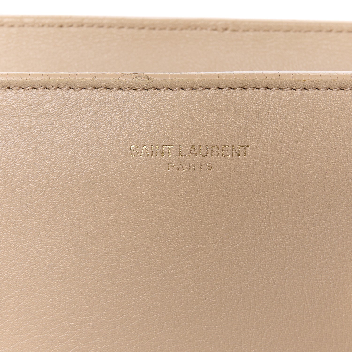 Saint Laurent Smooth Calfskin Small Monogram Cabas Beige 8 of 12