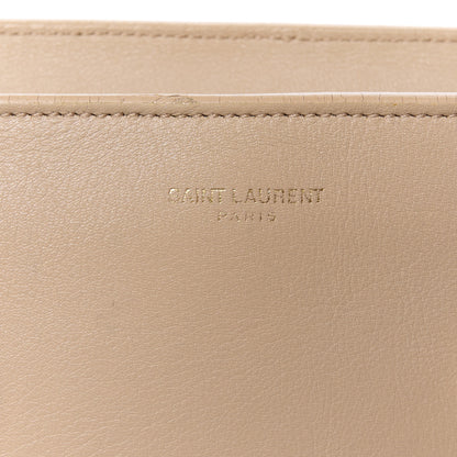 Saint Laurent Smooth Calfskin Small Monogram Cabas Beige 8 of 12