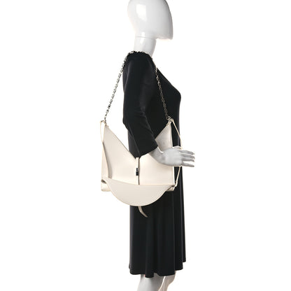 Givenchy Box Calfskin Small Cut Out Shoulder Bag Cloud Grey 2 of 9