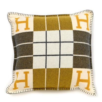 Hermes Wool Cashmere Avalon III Pillow PM Gris Soleil 1 of 3