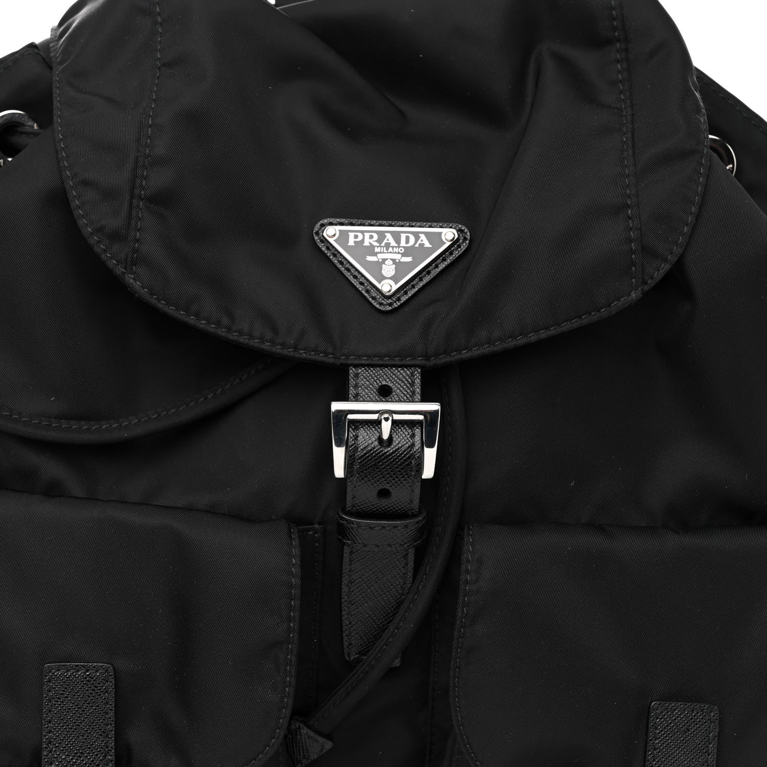 Prada Re-Nylon Saffiano Medium Backpack Black 7 of 9