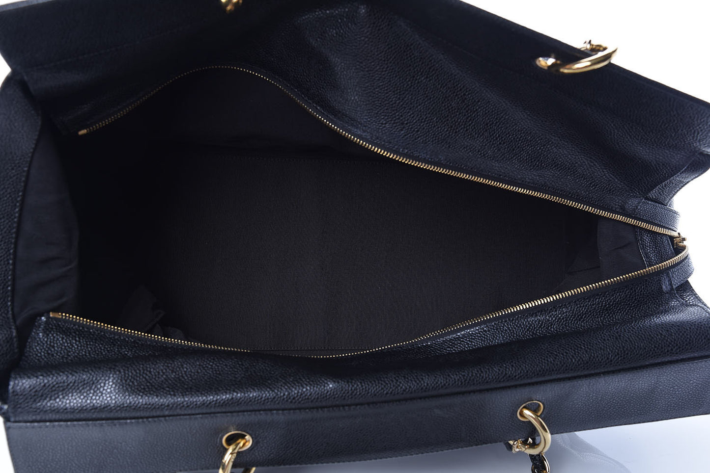 Caviar Quilted CC Tote Black