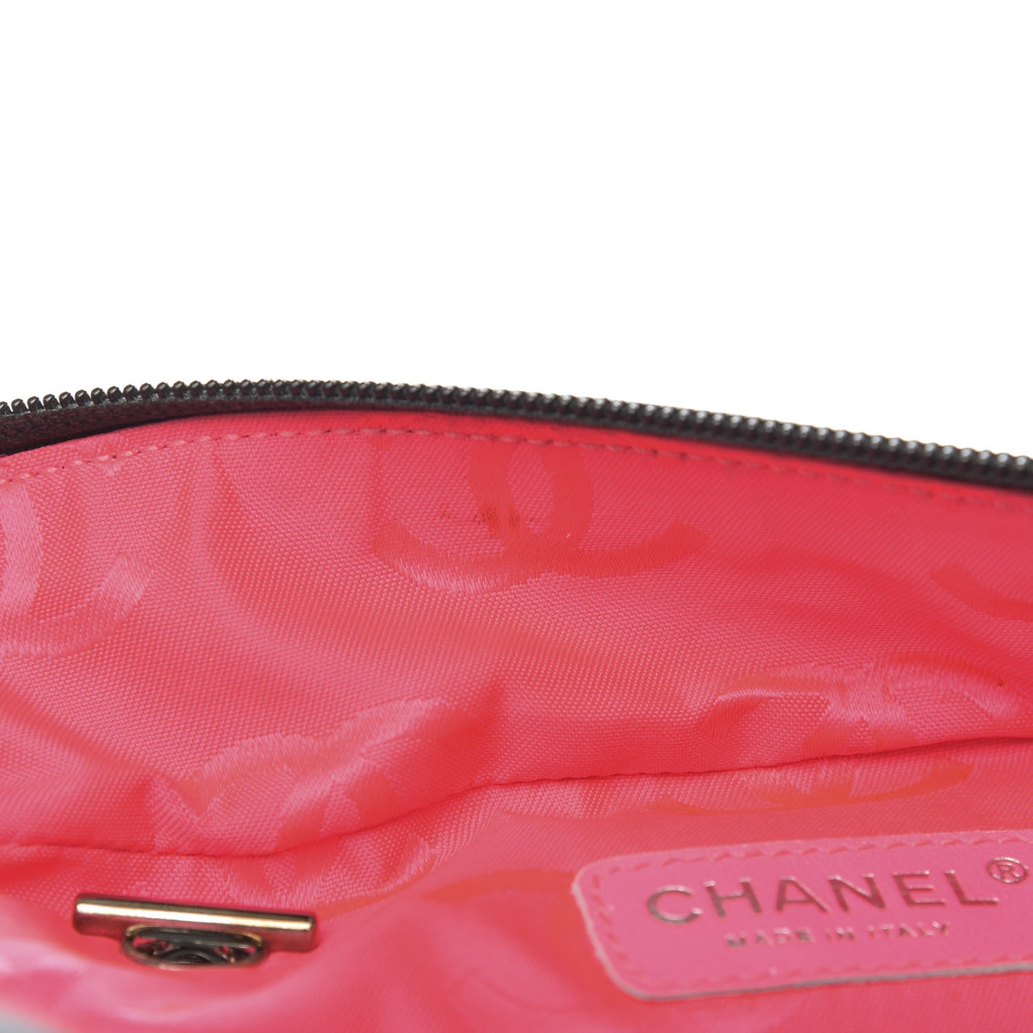 Chanel Calfskin Quilted Large Cambon Multipocket Reporter Black White 9 of 14