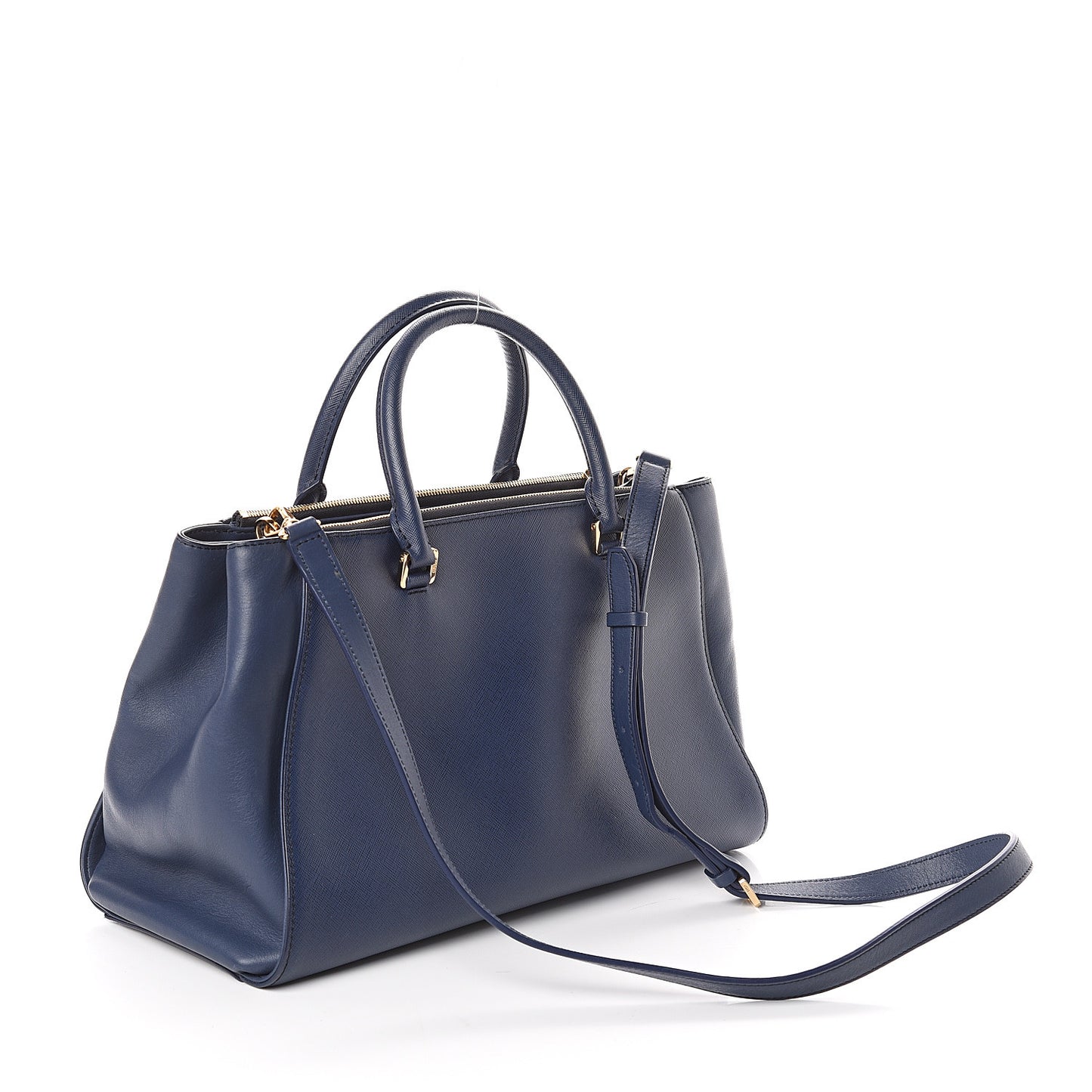 Saffiano Top Handle Tote Blue