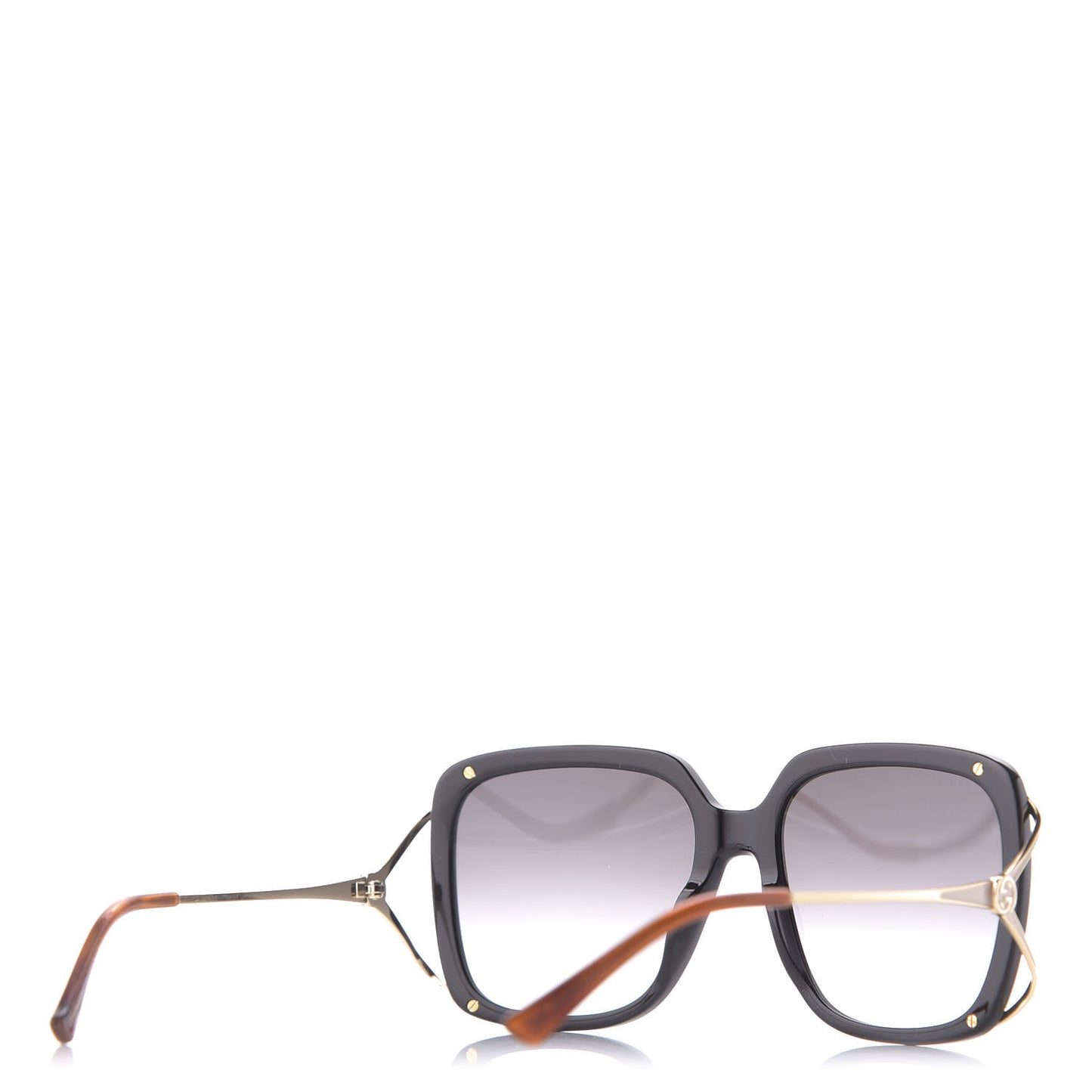 Acetate Butterfly Sunglasses GG0647S Black White