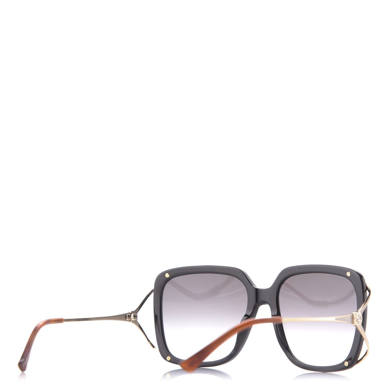 Gucci Acetate Butterfly Sunglasses GG0647S Black White 4 of 10