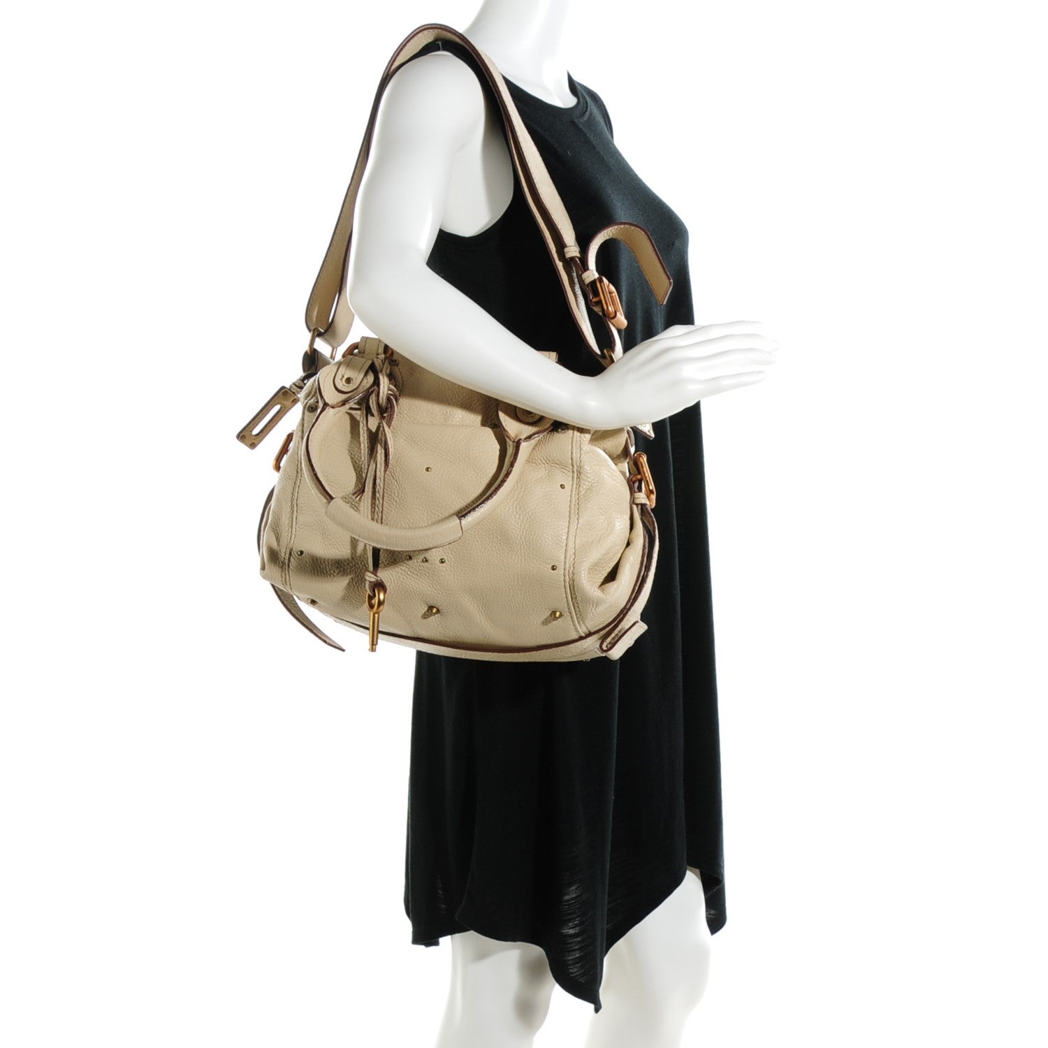 Chloe Calfskin Paddington Satchel Ivory 2 of 7