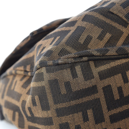 Fendi Zucca Patent Mia Shoulder Flap Tobacco 9 of 13