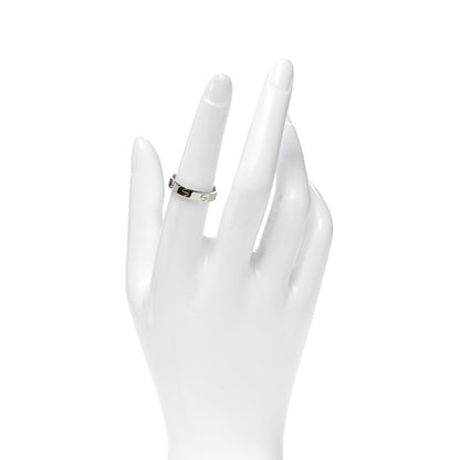 Cartier 18K White Gold 3.5mm LOVE Wedding Band Ring 54 6.75 2 of 6