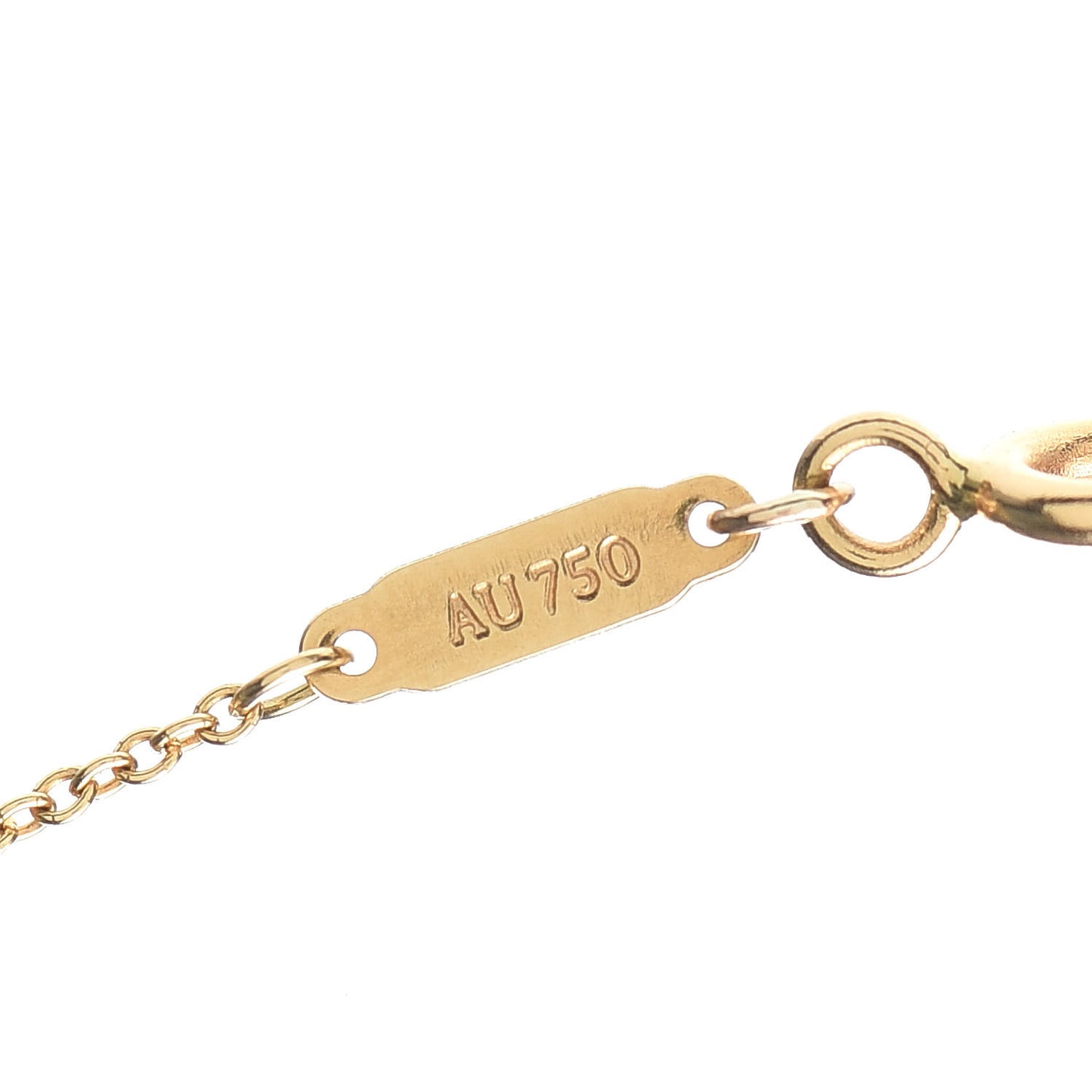 18K Yellow Gold Infinity Pendant Necklace