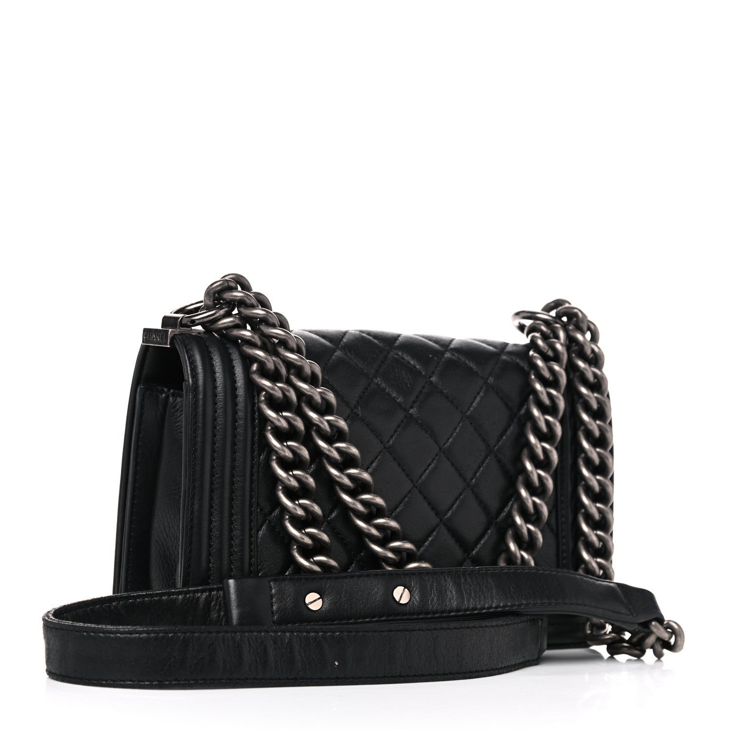 Chanel Calfskin Quilted Small Boy Flap Black 3 of 16