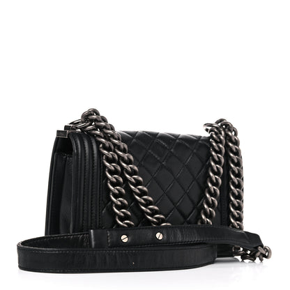 Chanel Calfskin Quilted Small Boy Flap Black 3 of 16