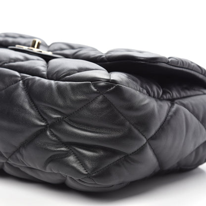 Chanel Calfskin Quilted Large Bubbly Flap Black 10 of 11