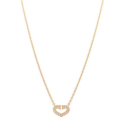 Cartier 18K Yellow Gold Diamond Hearts And Symbols Pendant Necklace 3 of 6