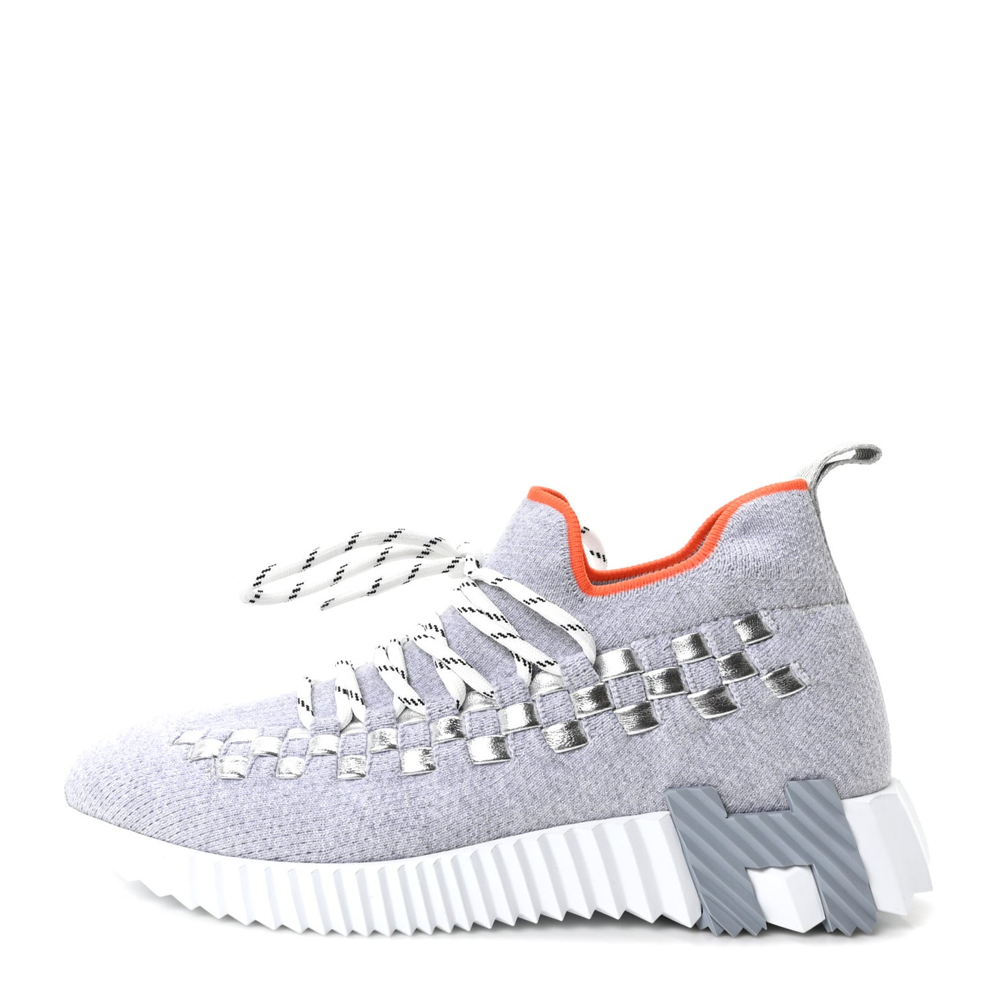 Technical Canvas Womens Flex Slip-On Sneaker 36 Gris Silex