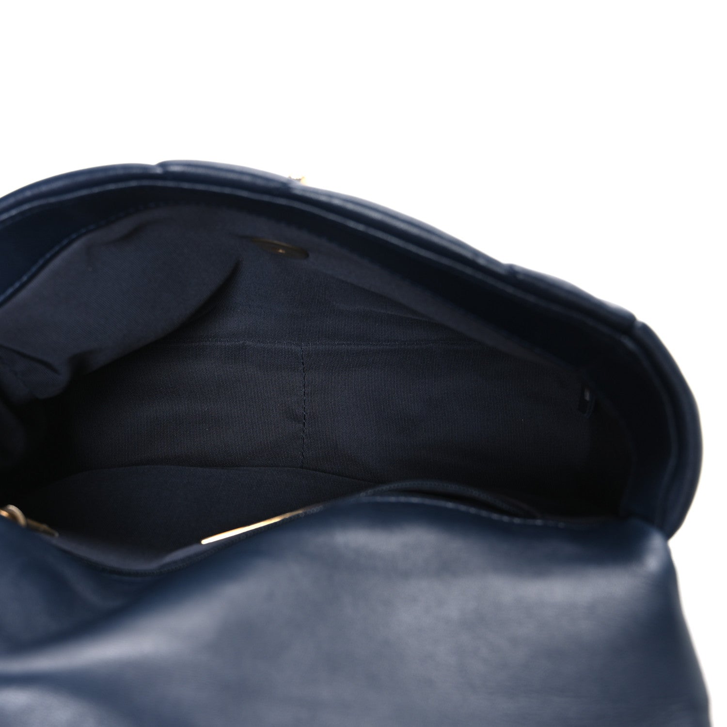 Chanel Lambskin Quilted Medium Chanel 19 Flap Navy Blue 5 of 10