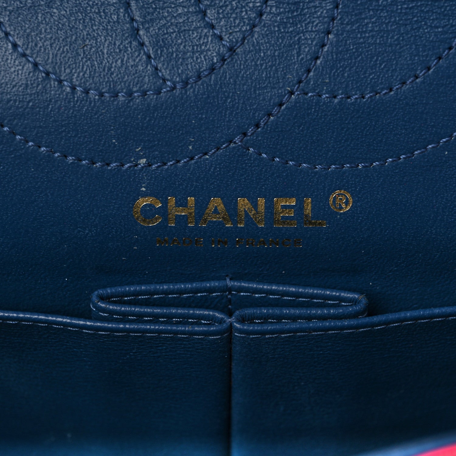Chanel Sheepskin Chevron Quilted 2.55 Reissue 226 Flap Dark Pink 6 of 12