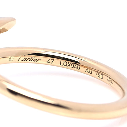 Cartier 18K Yellow Gold Small Juste Un Clou Ring 47 4 4 of 5