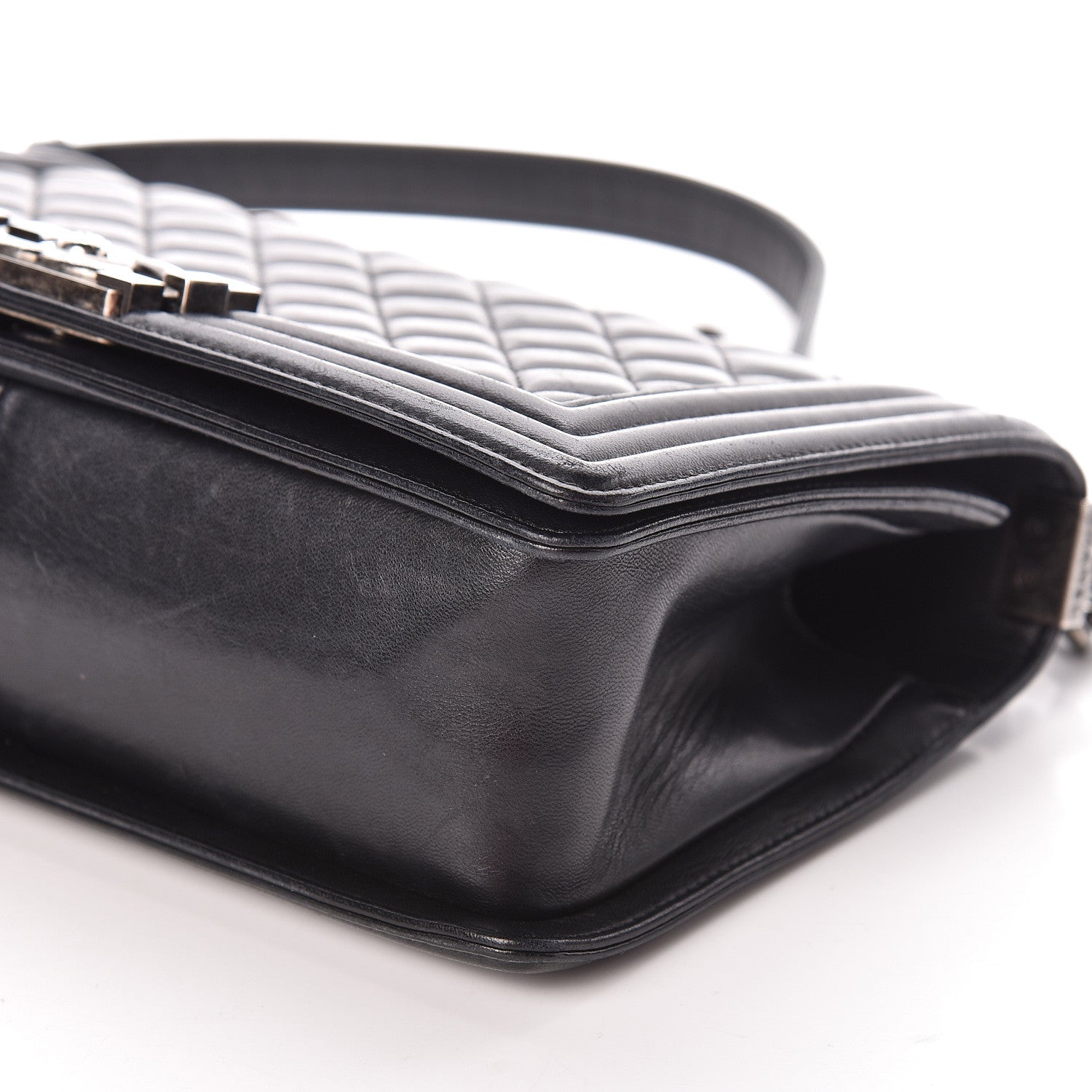 Chanel Calfskin Quilted Medium Boy Flap Black 10 of 11