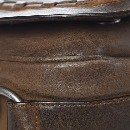 Christian Dior Calfskin Gaucho Brown 11 of 13
