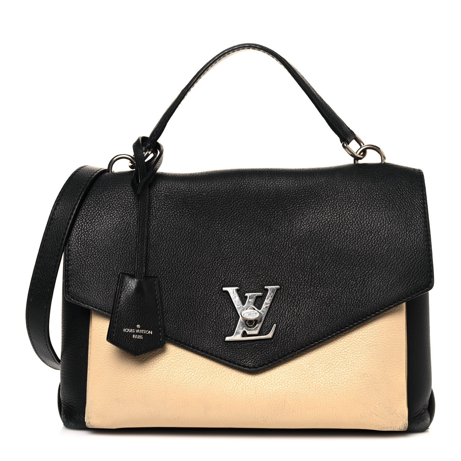 Louis Vuitton Soft Calfskin My Lockme Top Handle Vanille Black 1 of 22