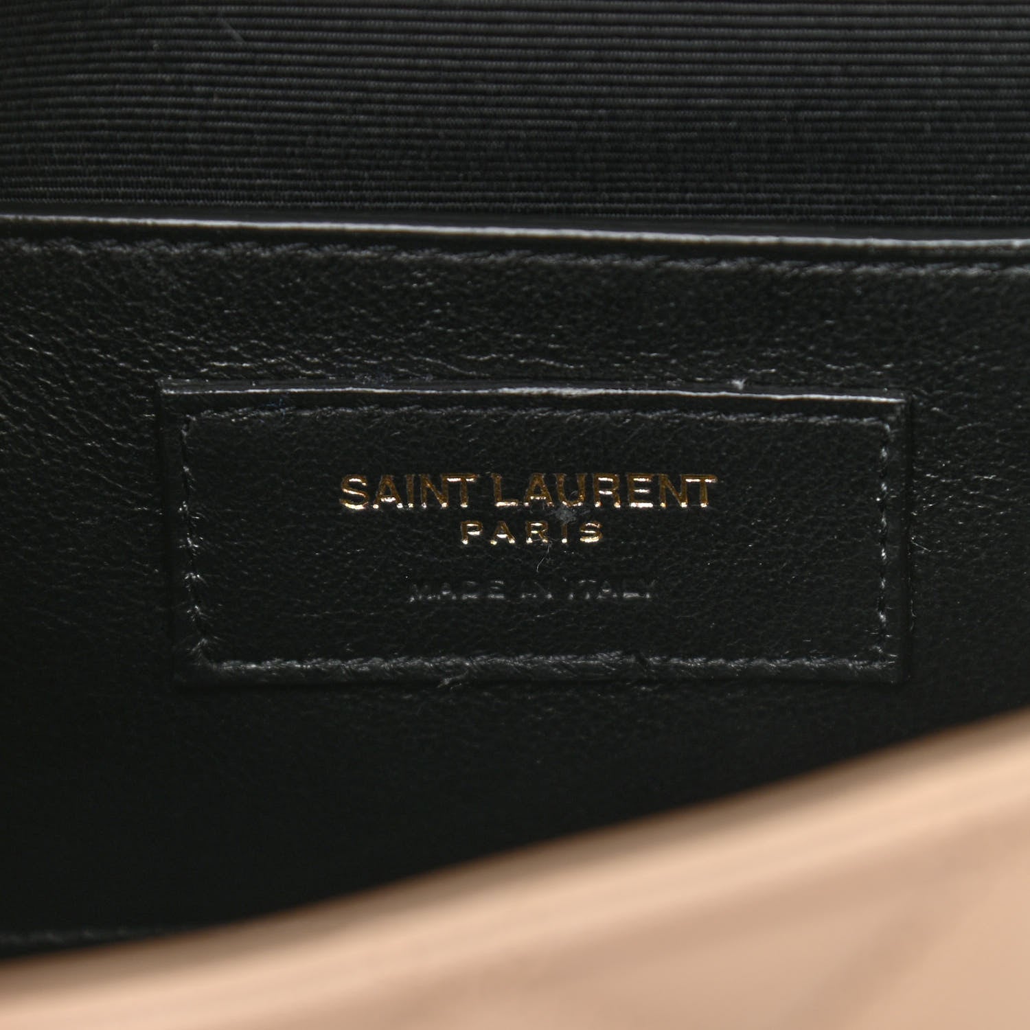 Saint Laurent Grain De Poudre Textured Mixed Matelasse Triquilt Small Monogram Satchel Dark Beige 8 of 11