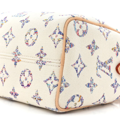 Louis Vuitton Monogram Jacquard Fabric Speedy Bandouliere 20 Multicolor Beige 7 of 8