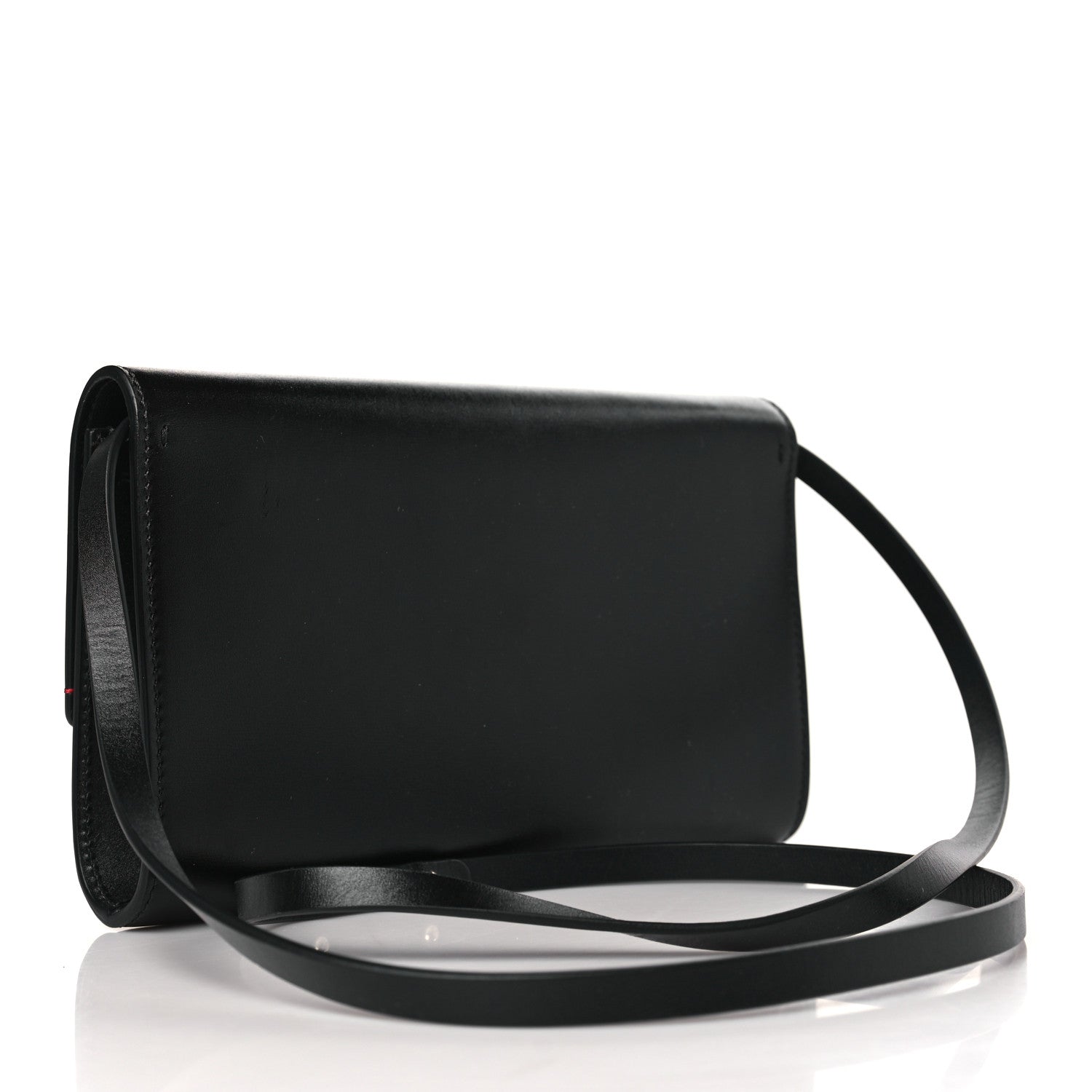 Valentino Garavani Calfskin VCase Chain Wallet Black 2 of 7